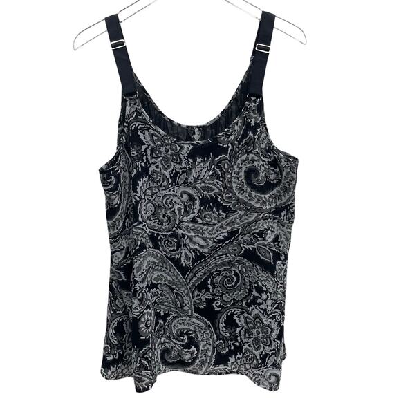 Lane Bryant Floral Paisley Tank Top Size 22 - Picture 9 of 11